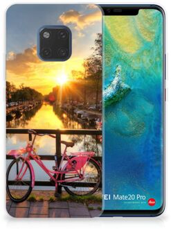 B2Ctelecom Huawei Mate 20 Pro Uniek TPU Hoesje Amsterdamse Grachten