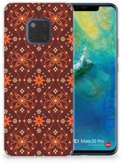 B2Ctelecom Huawei Mate 20 Pro Uniek TPU Hoesje Batik Brown