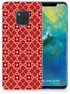 B2Ctelecom Huawei Mate 20 Pro Uniek TPU Hoesje Batik Red