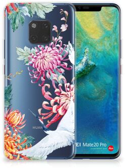 B2Ctelecom Huawei Mate 20 Pro Uniek TPU Hoesje Bird Flowers