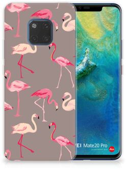 B2Ctelecom Huawei Mate 20 Pro Uniek TPU Hoesje Flamingo