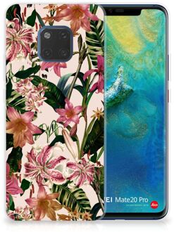 B2Ctelecom Huawei Mate 20 Pro Uniek TPU Hoesje Flowers