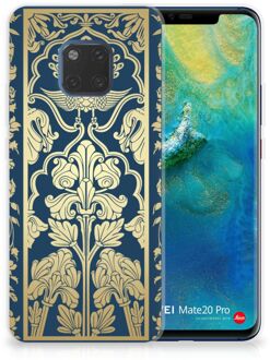 B2Ctelecom Huawei Mate 20 Pro Uniek TPU Hoesje Golden Flowers