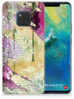 B2Ctelecom Huawei Mate 20 Pro Uniek TPU Hoesje Letter Painting