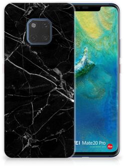 B2Ctelecom Huawei Mate 20 Pro Uniek TPU Hoesje Marmer Zwart