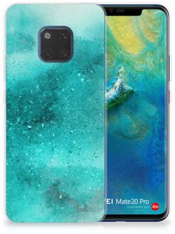 B2Ctelecom Huawei Mate 20 Pro Uniek TPU Hoesje Painting Blue