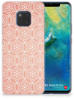 B2Ctelecom Huawei Mate 20 Pro Uniek TPU Hoesje Pattern Orange