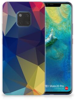 B2Ctelecom Huawei Mate 20 Pro Uniek TPU Hoesje Polygon Dark