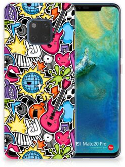 B2Ctelecom Huawei Mate 20 Pro Uniek TPU Hoesje Punk Rock