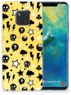 B2Ctelecom Huawei Mate 20 Pro Uniek TPU Hoesje Punk Yellow