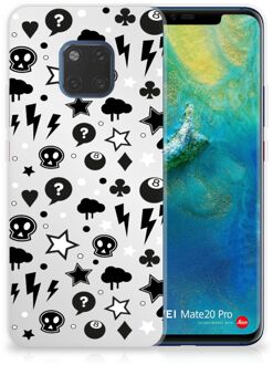 B2Ctelecom Huawei Mate 20 Pro Uniek TPU Hoesje Silver Punk