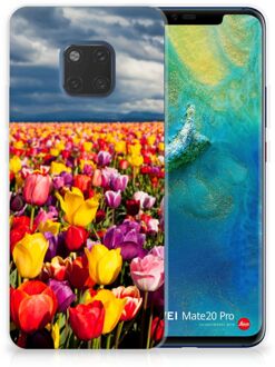 B2Ctelecom Huawei Mate 20 Pro Uniek TPU Hoesje Tulpen