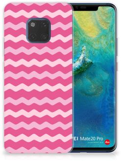 B2Ctelecom Huawei Mate 20 Pro Uniek TPU Hoesje Waves Pink