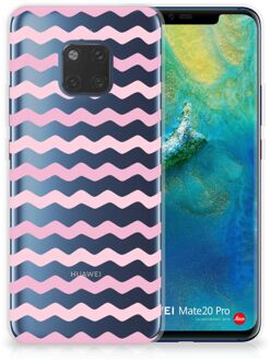 B2Ctelecom Huawei Mate 20 Pro Uniek TPU Hoesje Waves Roze