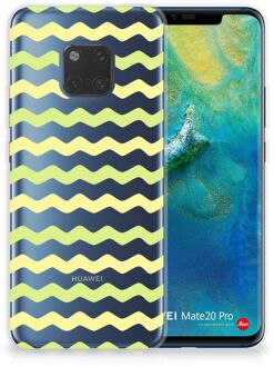 B2Ctelecom Huawei Mate 20 Pro Uniek TPU Hoesje Waves Yellow