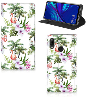 B2Ctelecom Huawei P Smart (2019) Standcase Hoesje Design Flamingo Palms