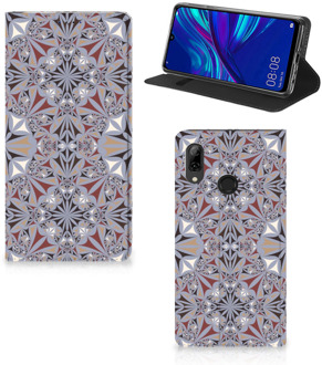 B2Ctelecom Huawei P Smart (2019) Standcase Hoesje Design Flower Tiles