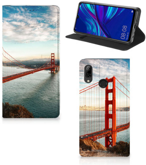 B2Ctelecom Huawei P Smart (2019) Standcase Hoesje Design Golden Gate Bridge