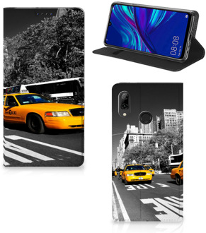 B2Ctelecom Huawei P Smart (2019) Standcase Hoesje Design New York Taxi