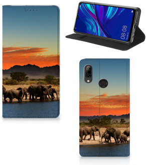 B2Ctelecom Huawei P Smart (2019) Standcase Hoesje Design Olifanten