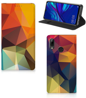 B2Ctelecom Huawei P Smart (2019) Standcase Hoesje Design Polygon Color