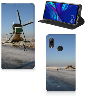 B2Ctelecom Huawei P Smart (2019) Standcase Hoesje Design Schaatsers