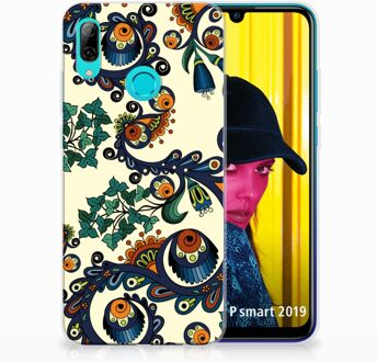 B2Ctelecom Huawei P Smart 2019 TPU Hoesje Design Barok Flower