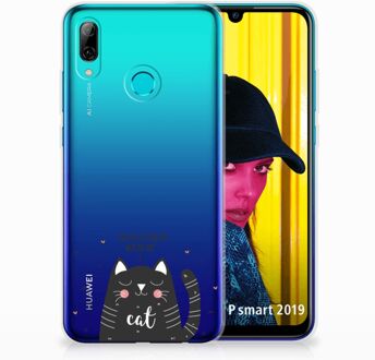 B2Ctelecom Huawei P Smart 2019 TPU Hoesje Design Cat Good Day