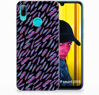 B2Ctelecom Huawei P Smart 2019 TPU Hoesje Design Feathers Color