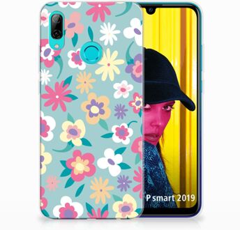 B2Ctelecom Huawei P Smart 2019 TPU Hoesje Design Flower Power