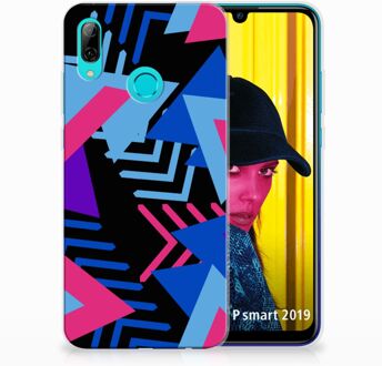 B2Ctelecom Huawei P Smart 2019 TPU Hoesje Design Funky Triangle