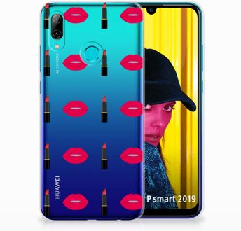 B2Ctelecom Huawei P Smart 2019 TPU Hoesje Design Lipstick Kiss