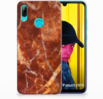 B2Ctelecom Huawei P Smart 2019 TPU Hoesje Design Marmer Bruin