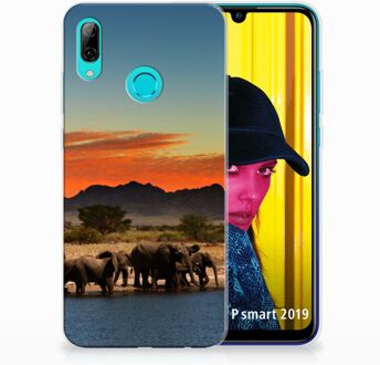 B2Ctelecom Huawei P Smart 2019 TPU Hoesje Design Olifanten