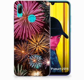 B2Ctelecom Huawei P Smart 2019 TPU Hoesje Design Vuurwerk