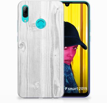 B2Ctelecom Huawei P Smart 2019 TPU Hoesje Design White Wood