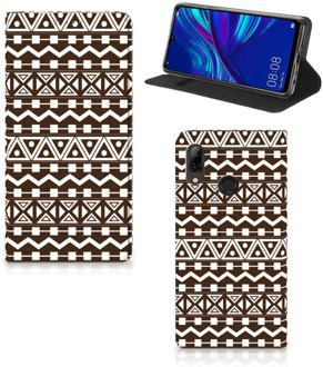 B2Ctelecom Huawei P Smart (2019) Uniek Standcase Hoesje Aztec Brown