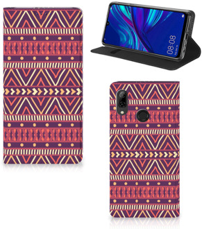 B2Ctelecom Huawei P Smart (2019) Uniek Standcase Hoesje Aztec Purple