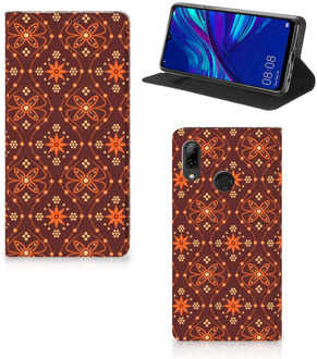 B2Ctelecom Huawei P Smart (2019) Uniek Standcase Hoesje Batik Brown