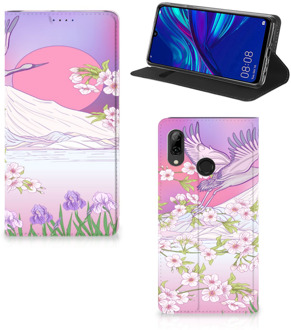 B2Ctelecom Huawei P Smart (2019) Uniek Standcase Hoesje Bird Flying