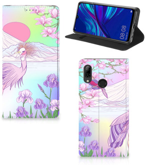 B2Ctelecom Huawei P Smart (2019) Uniek Standcase Hoesje Bird