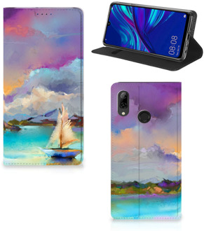 B2Ctelecom Huawei P Smart (2019) Uniek Standcase Hoesje Boat