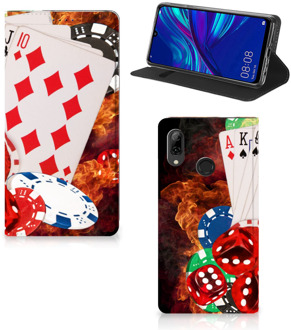 B2Ctelecom Huawei P Smart (2019) Uniek Standcase Hoesje Casino