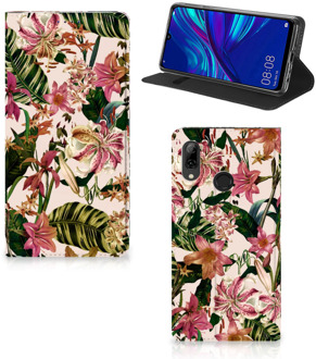 B2Ctelecom Huawei P Smart (2019) Uniek Standcase Hoesje Flowers