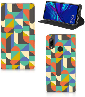 B2Ctelecom Huawei P Smart (2019) Uniek Standcase Hoesje Funky Retro