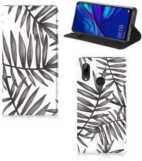 B2Ctelecom Huawei P Smart (2019) Uniek Standcase Hoesje Leaves Grey