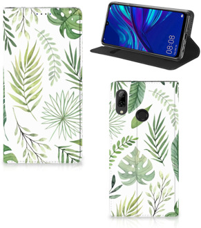 B2Ctelecom Huawei P Smart (2019) Uniek Standcase Hoesje Leaves