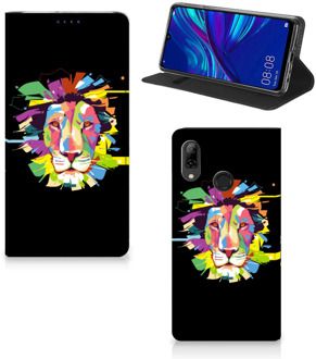 B2Ctelecom Huawei P Smart (2019) Uniek Standcase Hoesje Lion Color