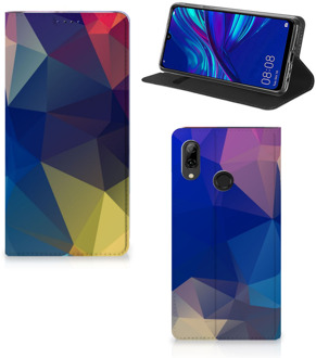 B2Ctelecom Huawei P Smart (2019) Uniek Standcase Hoesje Polygon Dark