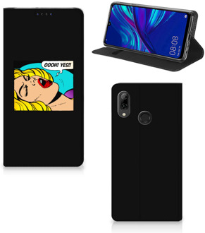 B2Ctelecom Huawei P Smart (2019) Uniek Standcase Hoesje Popart Oh Yes